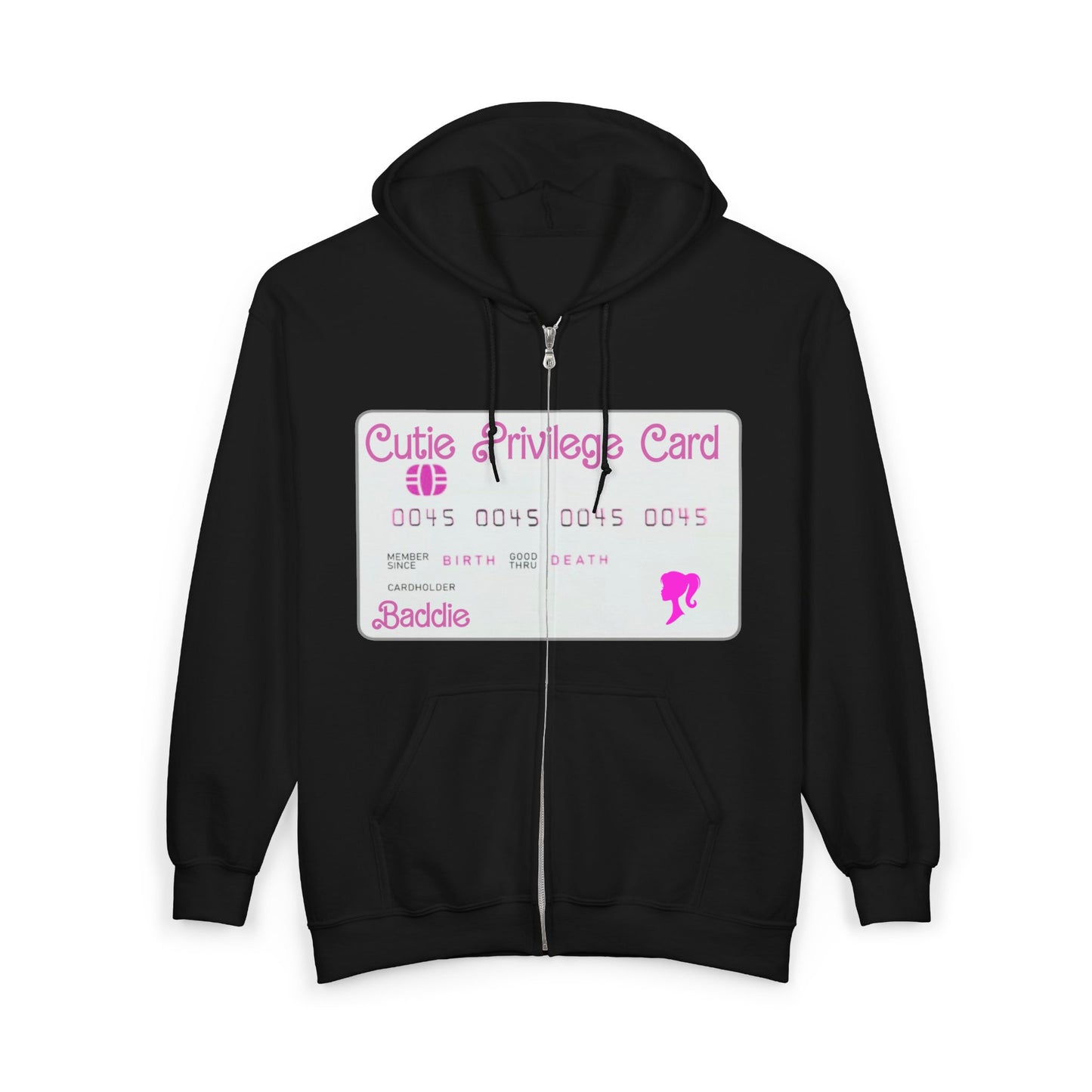 LADIES CUTIE PRIVILEGE CARD(ZIP-UP HOODIE)
