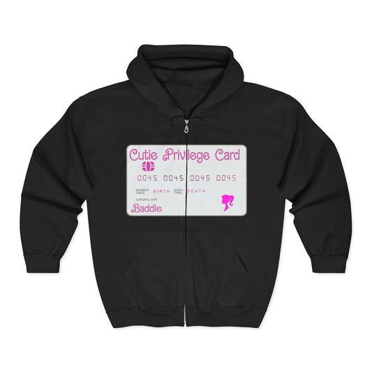 LADIES CUTIE PRIVILEGE CARD(ZIP-UP HOODIE)